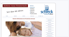 Desktop Screenshot of fensterbau-schreck.de