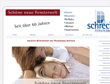 Tablet Screenshot of fensterbau-schreck.de